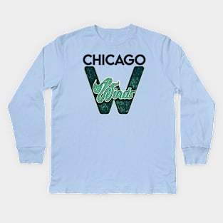 Chicago Winds Football Kids Long Sleeve T-Shirt